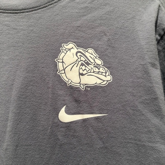 Nike Campus Collection Gray White Gonzaga Bulldogs Long Sleeve T-Shirt Sz Small - Picture 6 of 6